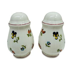 Pair of Villeroy & Boch Petite Fleur Salt and Pepper Shakers 4"  Luxembourg